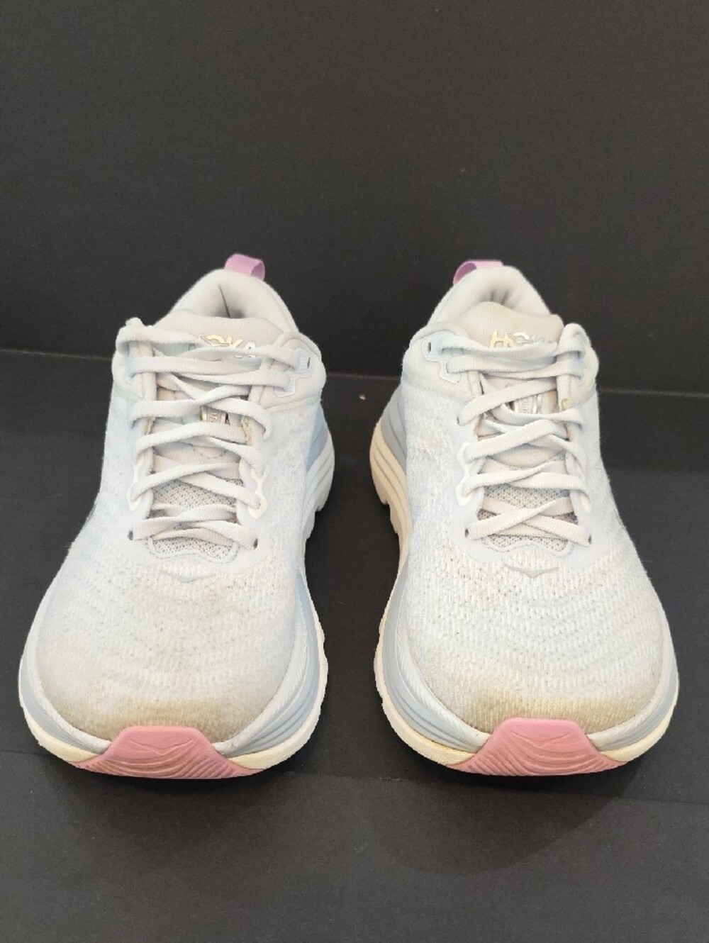 Hoka Gaviota 5 Women's White and Light Pink Running Shoes Size 6.5 - Picture 5 of 11